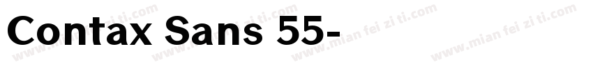 Contax Sans 55字体转换
